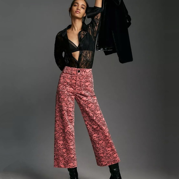 Anthropologie The Colette Cropped Wide-Leg Corduroy Pants - Picture 6 of 7